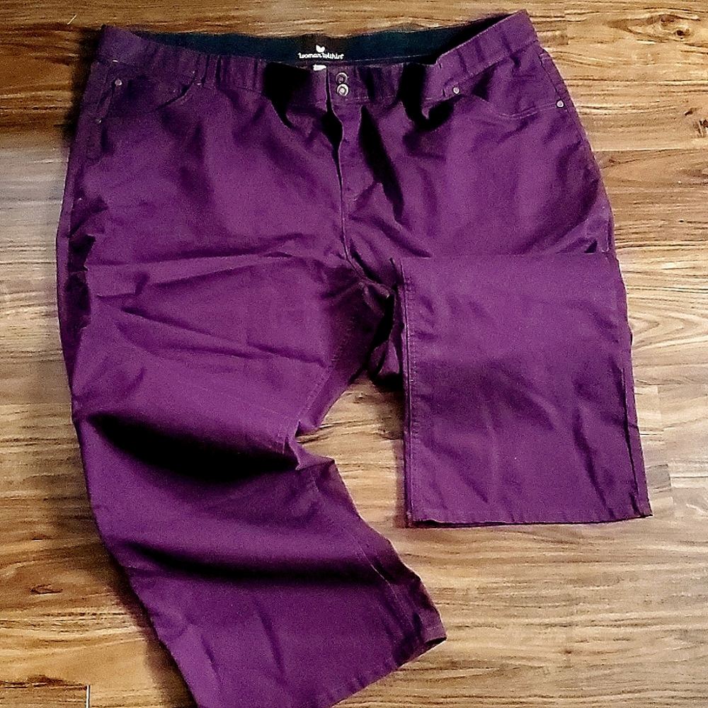 Purple jeans Woman Within 36W
